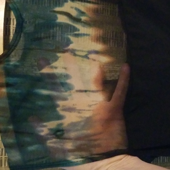 M Unique sexy sheer stretchy top - Picture 3 of 6